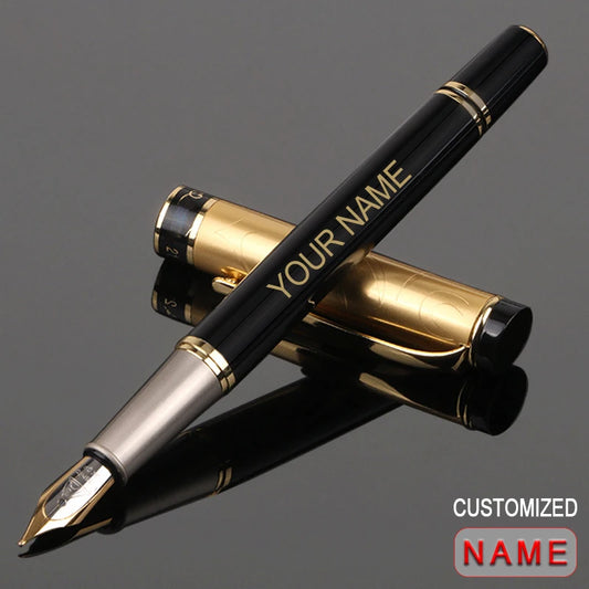 Nice and prestigeous Pen for professional 
Fountain Pen Golden with Metal Nib Writing Ink