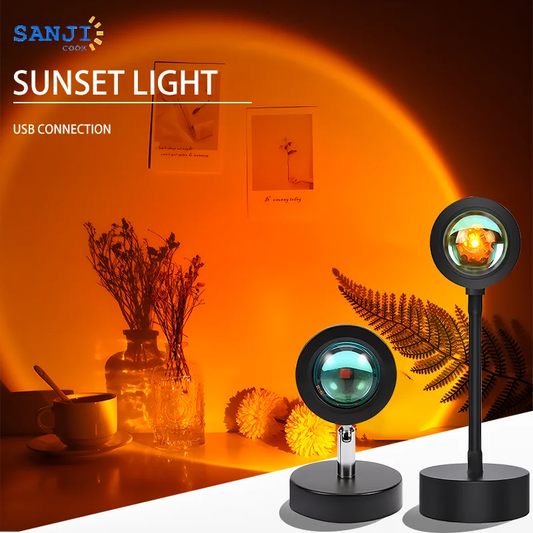 USB Direct Connection Sunset Projector