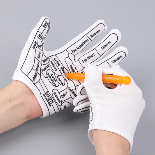 Gloves Hand Reflexology Acupoint Acupressure