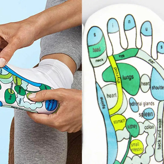 Foot Massage Socks Acupressure Reflexology With Massage Sticks
